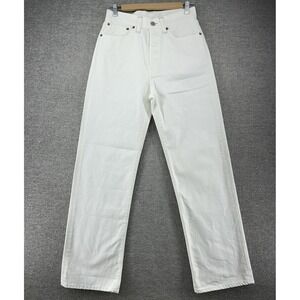 Ralph Lauren Double RRL High Boy Fit Jeans Women Size 27 Ivory Denim Casual